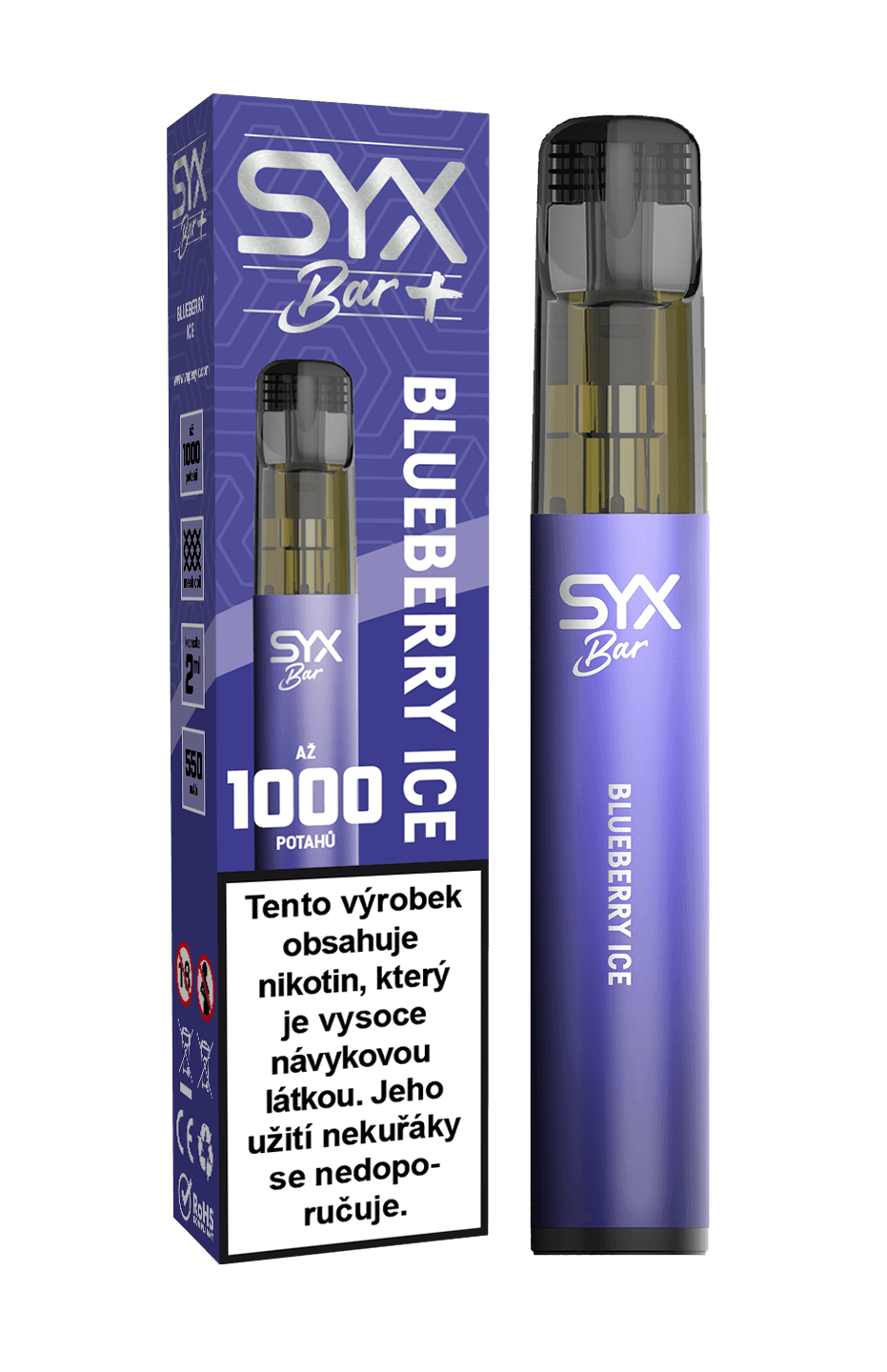 SYX BAR 1000 — Blueberry Ice, 16,5 mg/ml