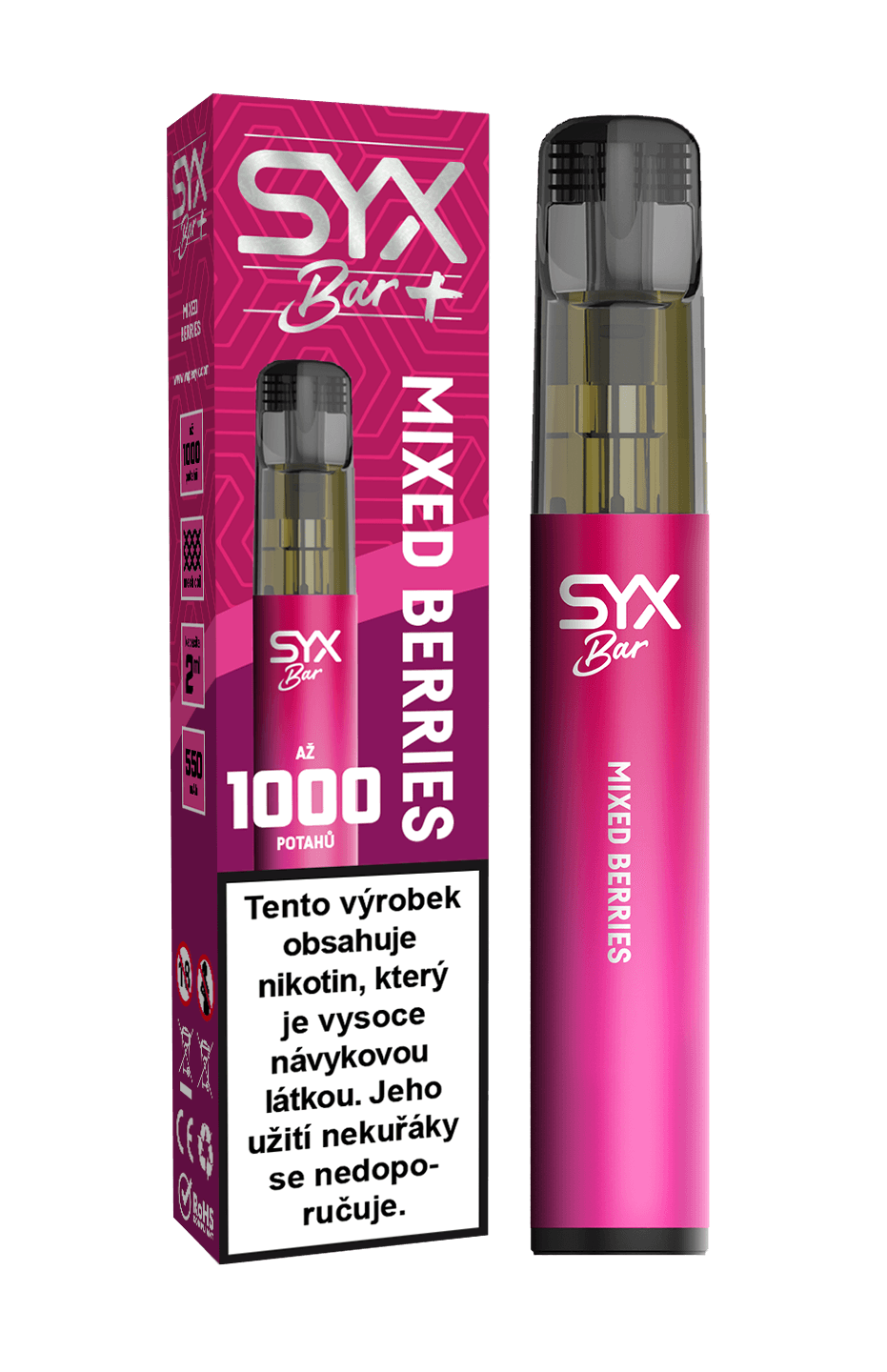 SYX BAR 1000 — Mixed Berries, 16,5 mg/ml