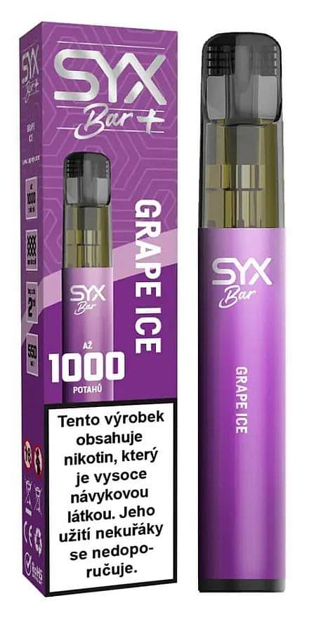 SYX BAR 1000 — Grape Ice, 16,5 mg/ml
