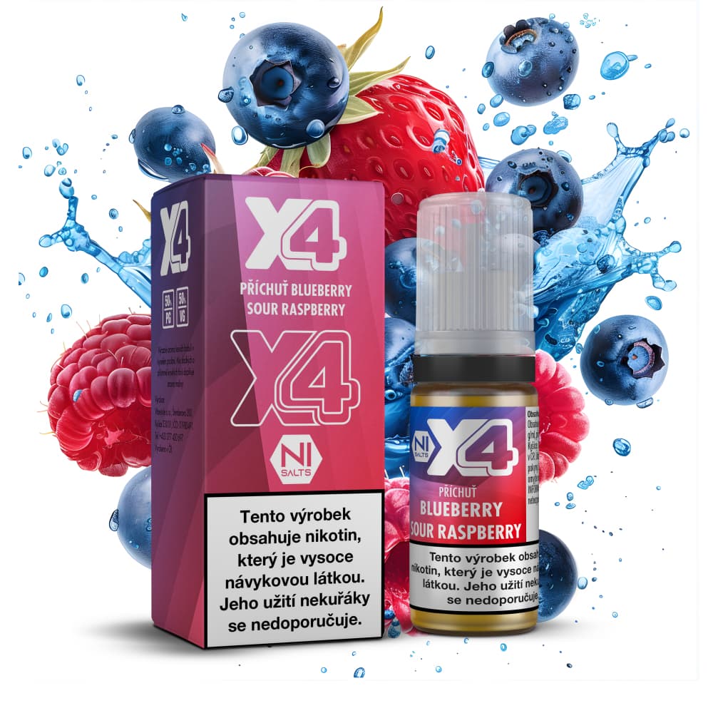 X4 Bar Juice — Blue Sour Raspberry 10 mg/ml