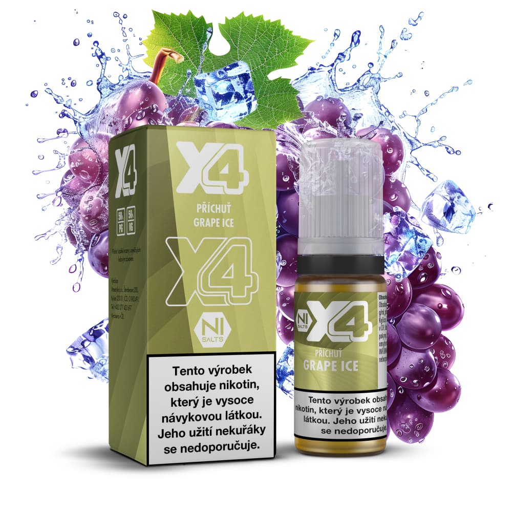 X4 Bar Juice — Grape Ice 10 mg/ml