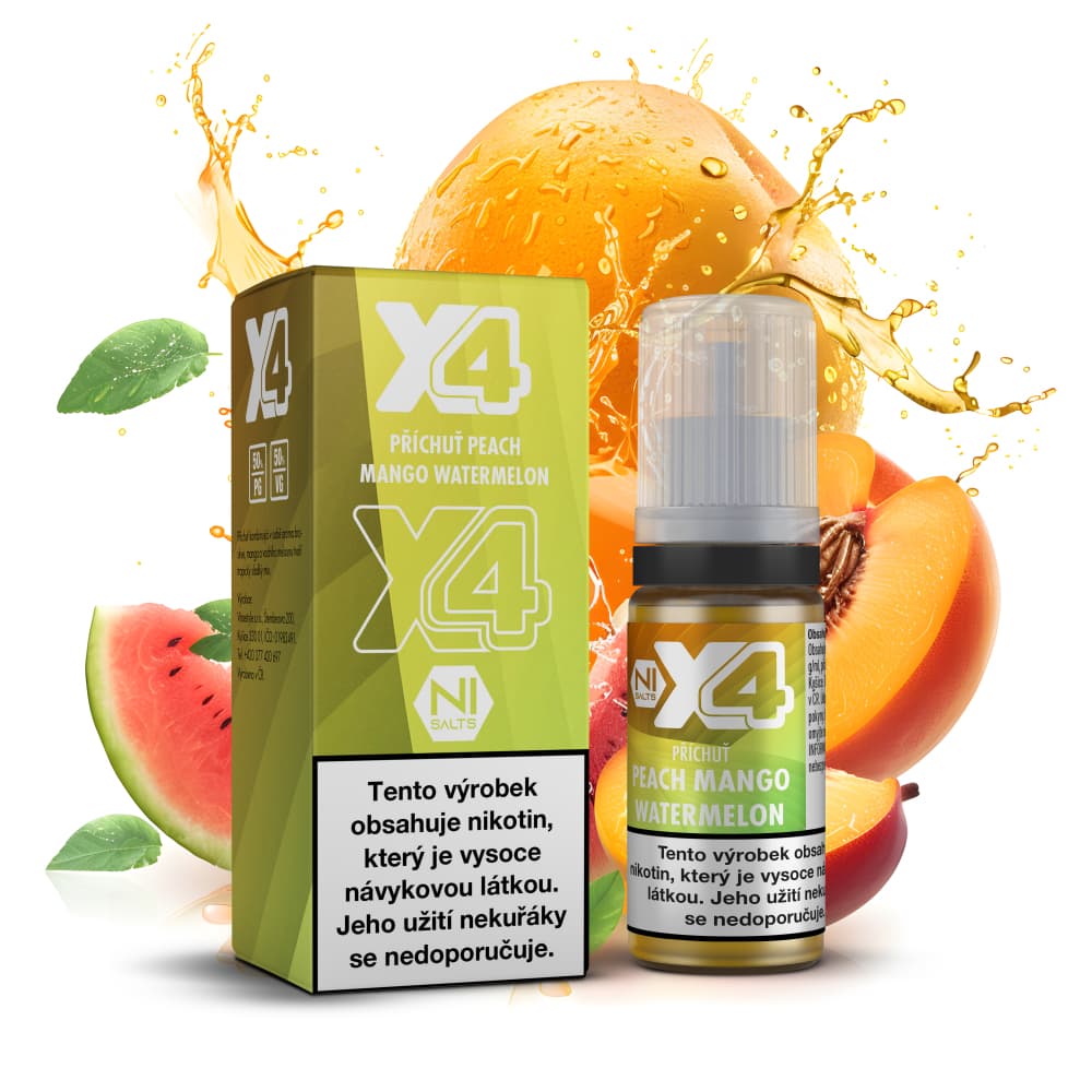 X4 Bar Juice — Peach Mango Watermelon 10 mg/ml