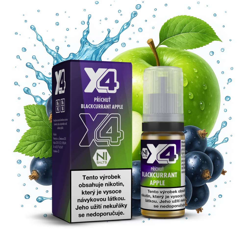 X4 Bar Juice — Blackcurrant Apple 10 mg/ml