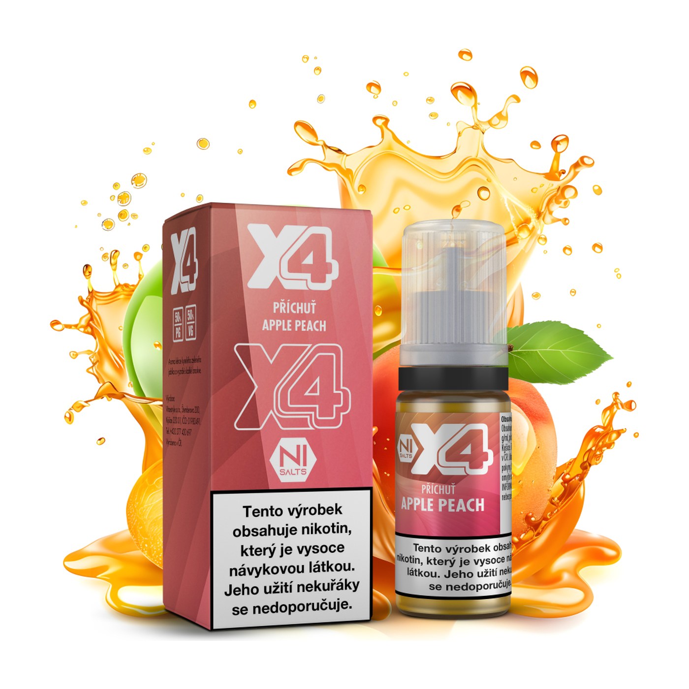 X4 Bar Juice - Apple Peach 10mg