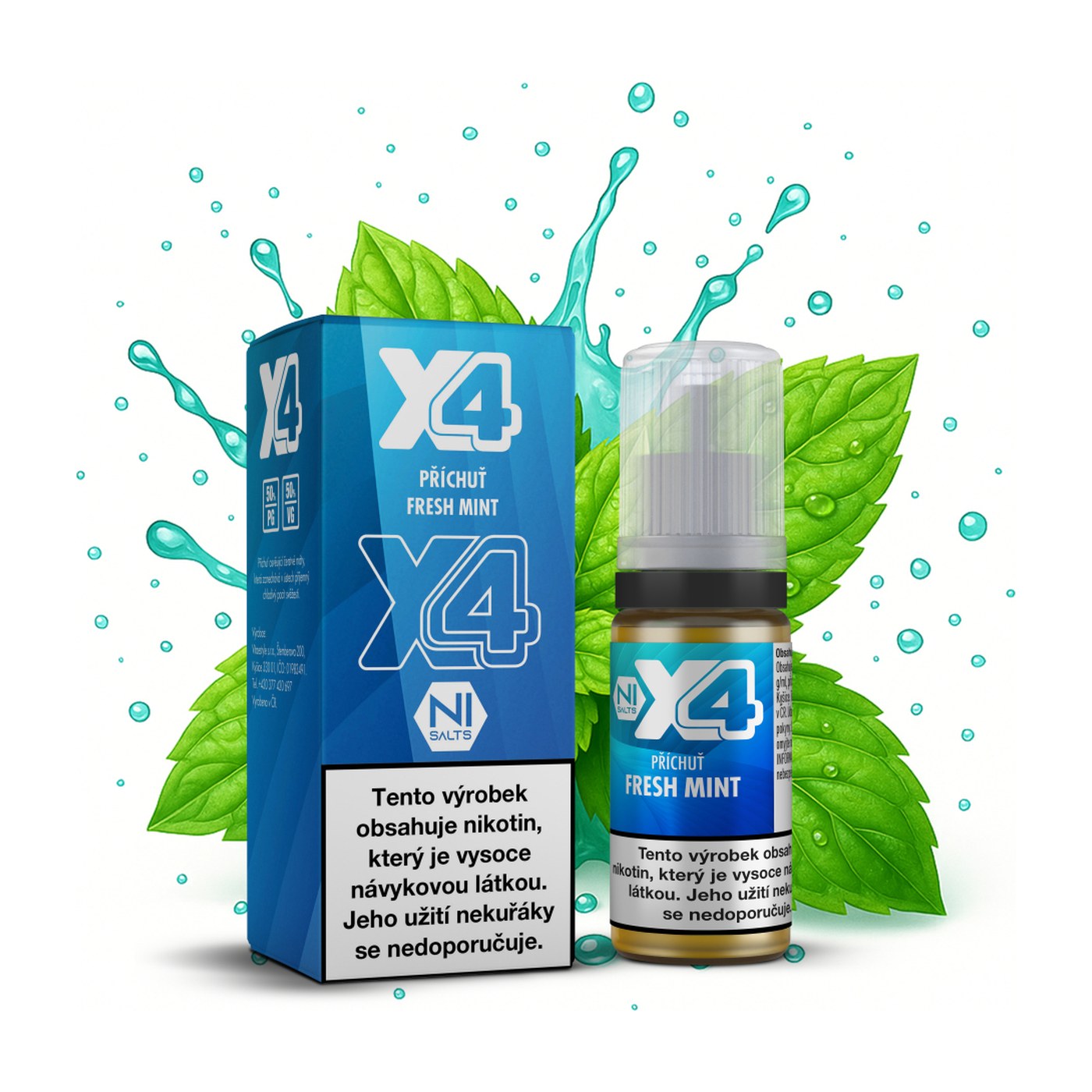 X4 Bar Juice - Fresh Mint 10mg