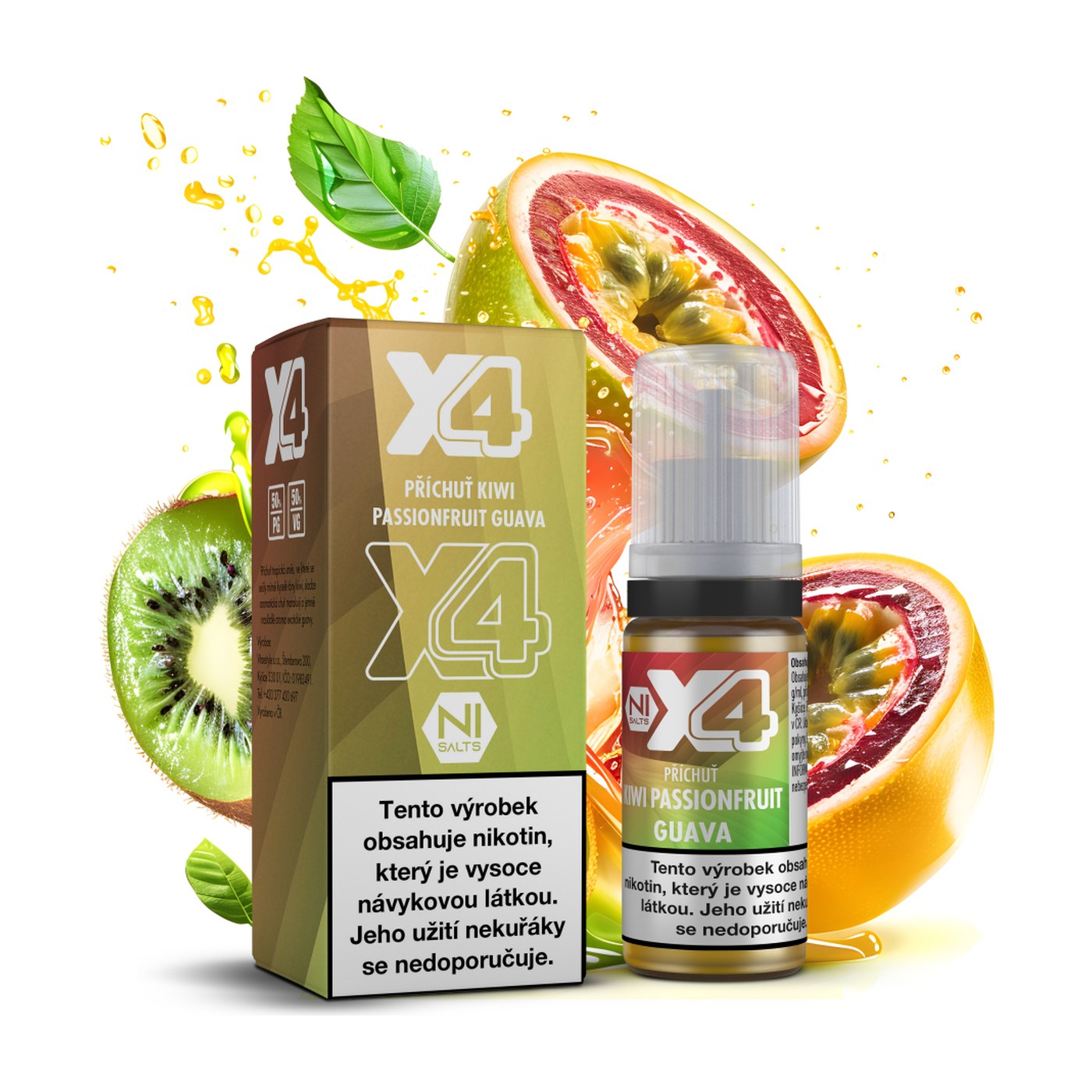 X4 Bar Juice - Kiwi Passionfruit Guava 10mg