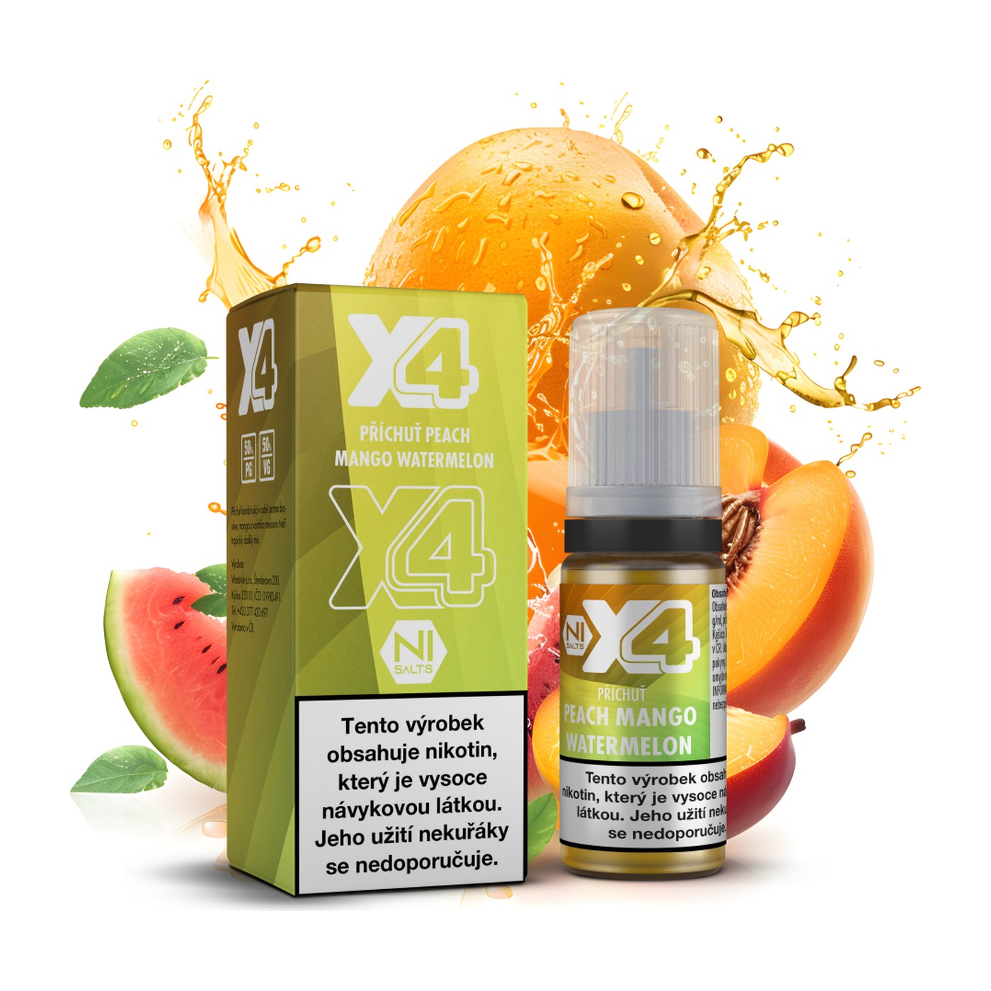X4 Bar Juice - Peach Mango Watermelon 10mg
